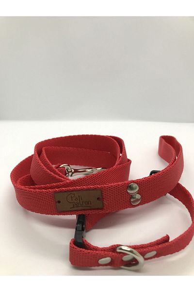 Patipatron Small Breed Dog Walking Collar Red