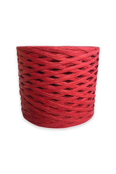 alfa tasarım atölyesi Ață de Rafia (200 grame) / Rafia roșie - Culoare nr:32