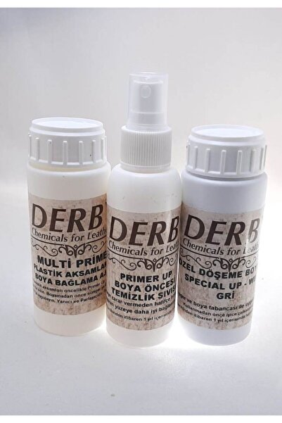 Derby Oto Torpido,tampon ,ıç Kapı,plastik Aksan Bakım Boyama Seti Gri