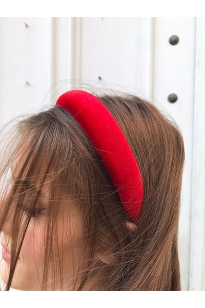 Femine Lilith - Red Velvet Knotted Crown - Knotted Crown Hair Crown - New Year's Crown