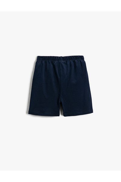 Koton Slogan Printed Shorts Cotton