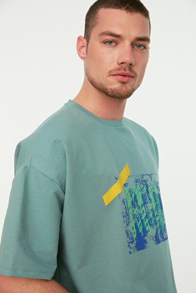 Trendyol Collection Sweatshirt - Turquoise - Regular