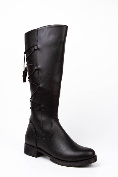 Lio Shoes Cizme de damă cu șnur negre