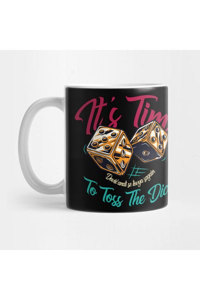 Pixxa It's Time To Toss The Dice Mug