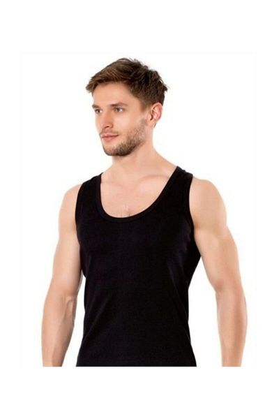 Berrak 1022 Black Undershirt 6 Pack