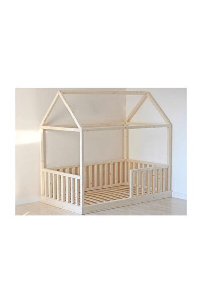 Montessori Yatak Ahşap Doğal Yatak