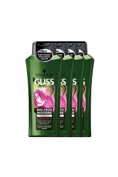 Gliss Bio-Tech 525 ml x 4 Strengthening Shampoo