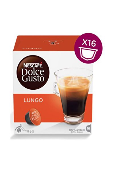 Nescafe Dolce Gusto Lungo 16 Adet Kapsül Kahve %100 Arabica Yoğunluk 6/9