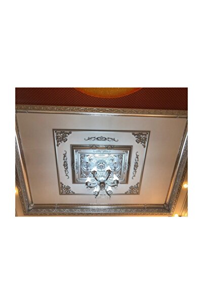 Decomarket Decogold 90*120 Cm Gümüş Saray Tavan Göbek