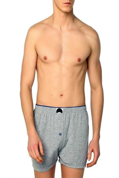 GÜMÜŞ Βαμβακερή πετσέτα μέσης ανδρική μπόξερ γκρι