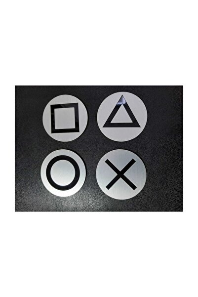 Dekokonsept قواعد أكواب بليكسي ذات مظهر معدني لجهاز بلاي ستيشن 4 - عبوة من 4 قطع