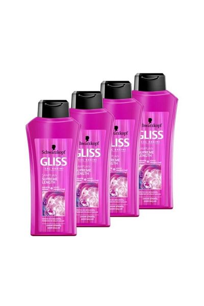 Gliss SUPREME LENGTH SHAMPOO - 525 ml x 4 Pieces