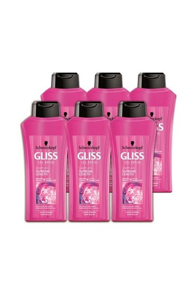 Gliss 525 ml Supreme Length Shampoo - 6 Pieces