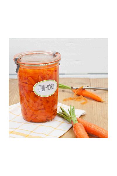 Weck Jar Glass Storage Container 850 ml (Set of 6)