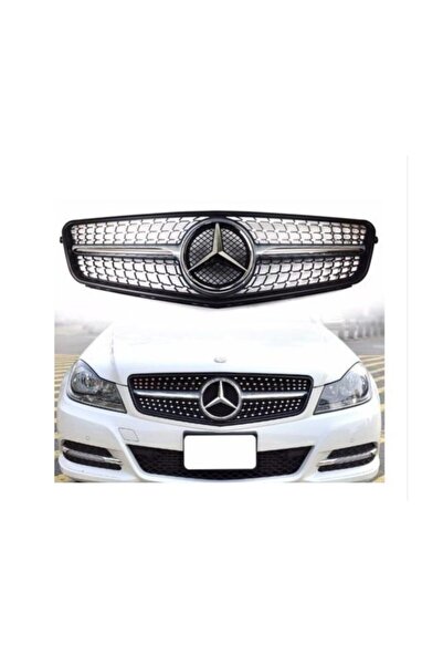 Genel Markalar Mercedes W204 İçin Uyumlu Diamond Amg Ön Panjur Izgara Seti 20...