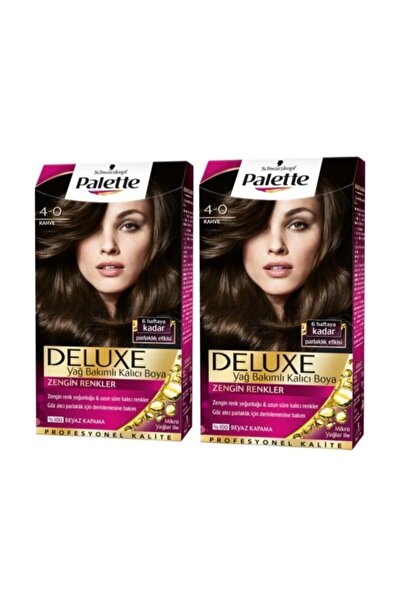 Palette Deluxe Saç Boyası 4/0 Kahve 2 Adet