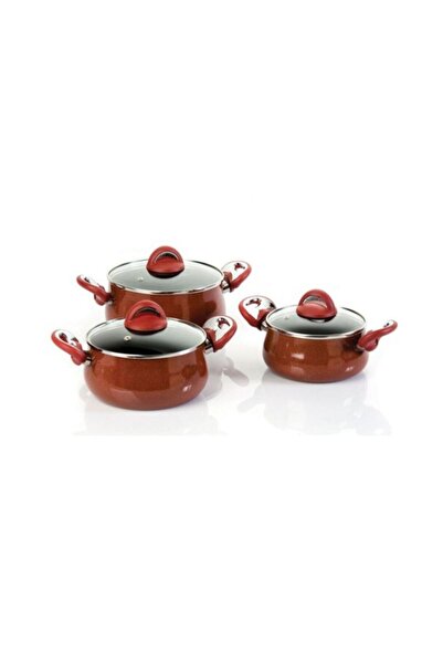 Taç Granite Teflon 3-Piece Casserole Pot Set