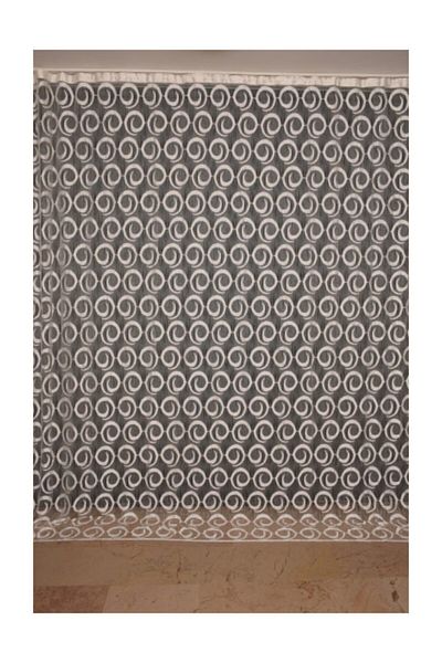 AKÇA TEKSTİL Vakko Model Cream Color Rope Curtain Ready-made Buttons Sewn Rope Curtain 300*270 Cm
