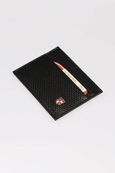 U.S. Polo Assn. Leather Card Holder Black Men's Wallet Plcz8442