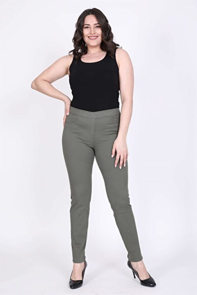 MYLİNE Kadın Beli Lastikli Pantolon