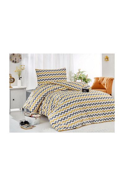BONJARDİNHOME 100% Cotton Single Duvet Cover Set