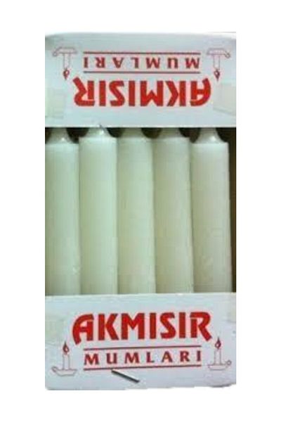 ADDA Akmısır Classic White Candle 20 Pieces
