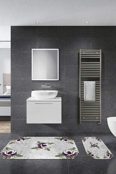 Alanur Home Set de baie din 2 piese Alanur Orkide tăiat cu laser St210fg413mr
