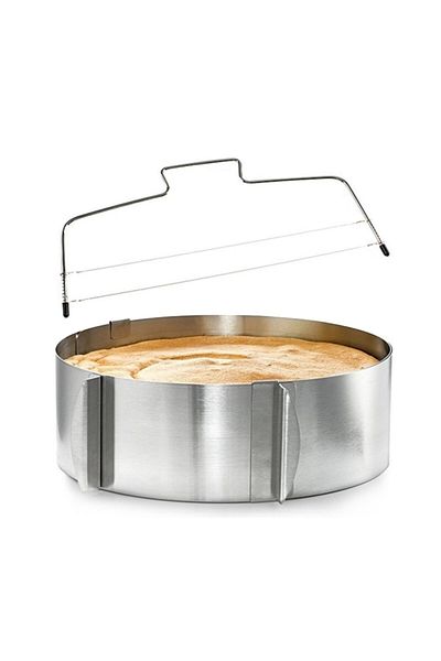 DMS DEKOR Adjustable Round Cake Mold And Cutting Saw Set
