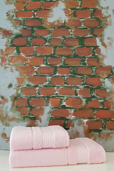 Özdilek Piece Bath Towel Set - Pink