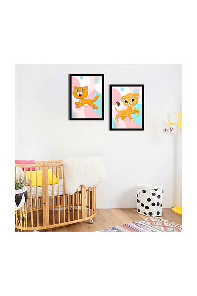 ÖZCANLAR ÇERÇEVE Детска стая, маса за рожден ден, MDF 20x30