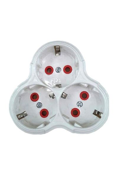FETİH Golyat Triple Socket Daisy Round Wireless (مقبس ثلاثي) 10 قطع