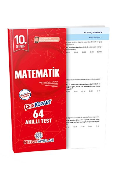 Puan Yayınları 10. Sınıf Matematik Akıllı Test Puan Yayınları