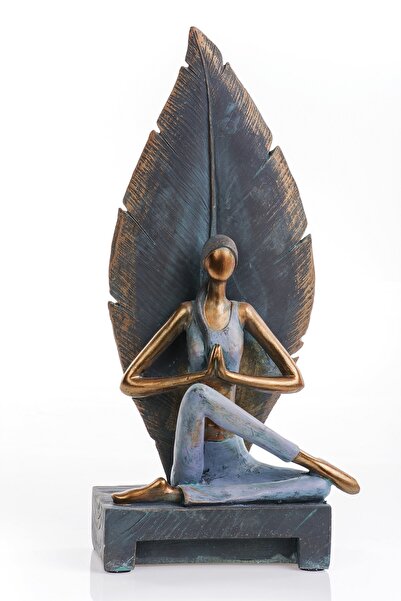 MUKKO HOME Yoga Yapan Kız Dekoratif Obje