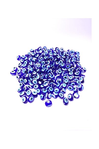 platin hediyelik 80 جرام خرز عين الشر البلاستيكي البيضاوي الصغير 7 ملم