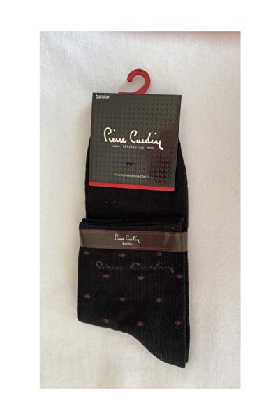 Pierre Cardin Men's Black Bamboo Half Socks - Pack of 6