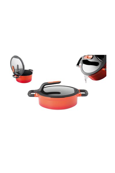 Berghoff Gem 8501037 Stay Cool Soft Orange Rice Pot 24 Cm