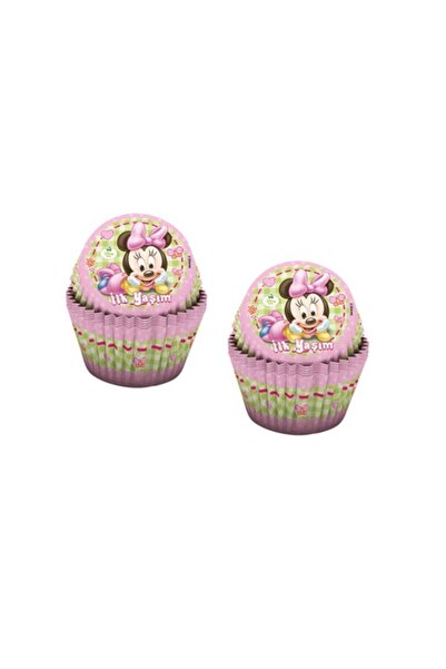 Ilk Yaşım Baby Minnie Cupcake Kabı 24 Adet