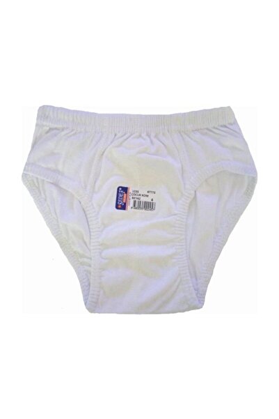 Berrak Men's White 12 Pieces 100% Cotton Panties