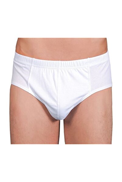 Berrak Ανδρικό Λευκό Σλιπ 12 τεμαχίων 100% Βαμβάκι