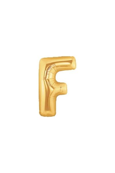 Ece Foil Gold Letter F Balloon Large Size Balloon 100 cm