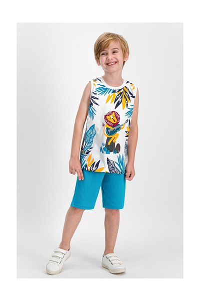 ROLY POLY Set bermude pentru băiat Singer Lion Cream