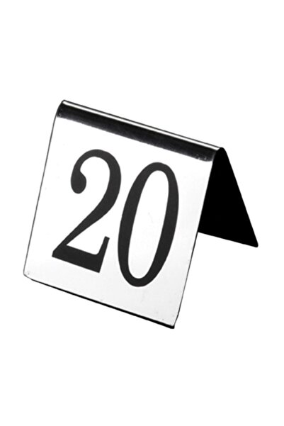 Narin Masaüstü Cafe Bar Lokanta Için Çelik Numaratör 1-20 Sayılar