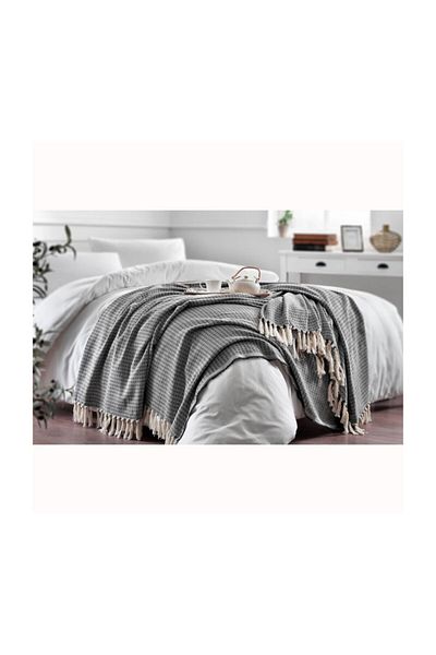 Taç Bella Decorative Blanket Gray Double 200x230