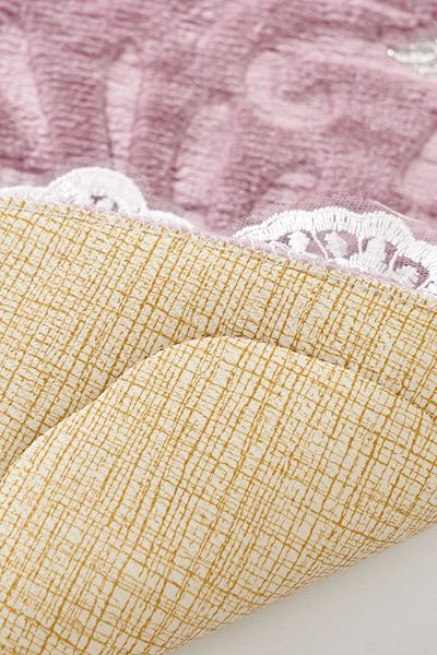 Alanur Home Hanımeli Seersucker Lace 2 Piese Toaletă Liliac