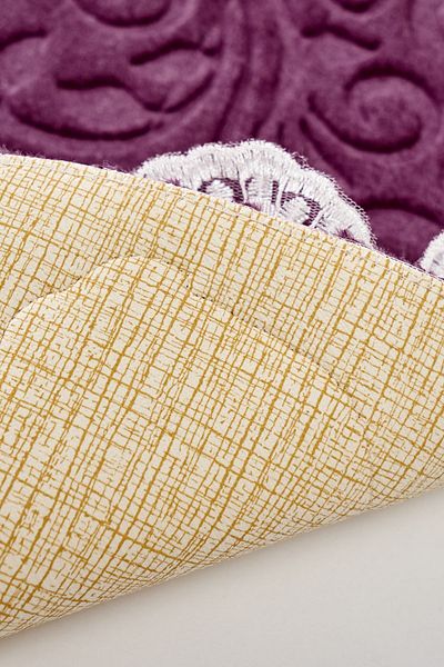 Alanur Home Hanımeli Seersucker Lace 2 Piese Toaletă Prune