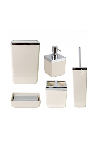 Prima Nova Toskana Banyo Seti / Krem Gri Çerçeveli