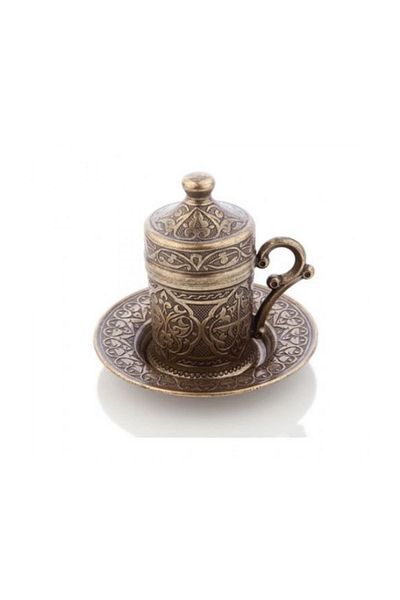 İkram Dünyası Sena Cup with Porcelain and Plate 98037-06