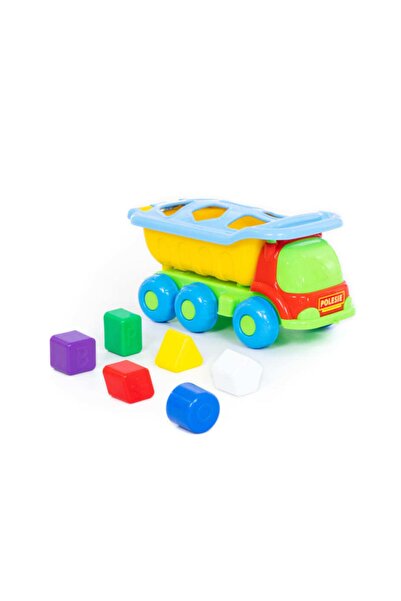 Marka لعبة بوليسي 46529 بولتاك شاحنة تعليمية مع شبكة 6 قطع 30 سم