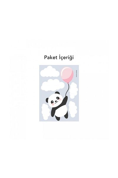Artikel Flying Panda Wall Sticker 50x70 cm