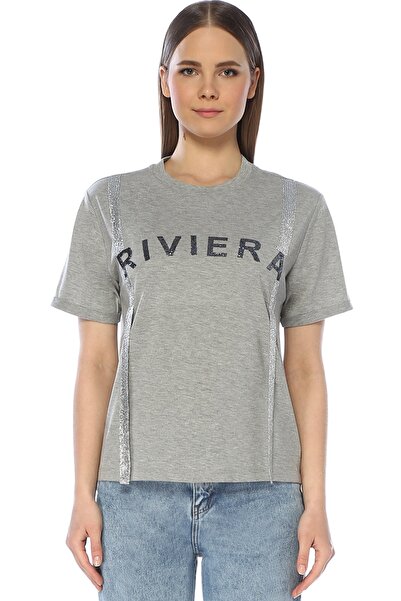 Network Μπλουζάκι με στάμπα σε γκρι κείμενο